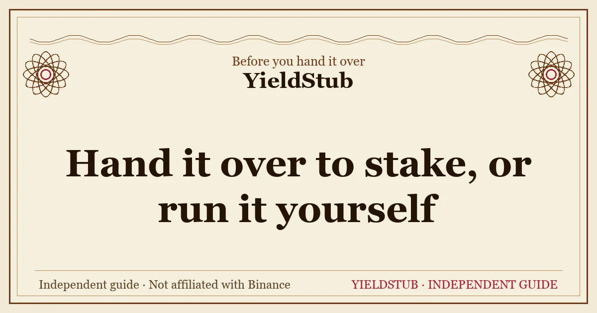 Custodial vs. self staking: validator keys, exit route and slashing liability change owner