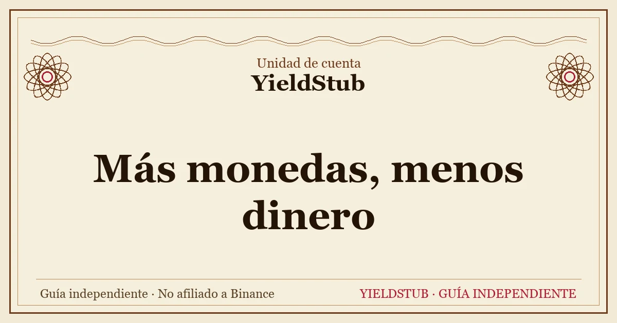Dos reglas enfrentadas: la misma posición de rendimiento medida en unidades de cripto y en valor en dinero da respuestas opuestas