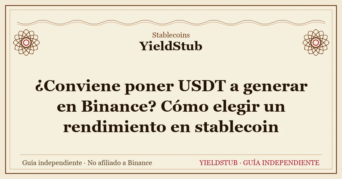 Desglose del mecanismo y el riesgo de generar interés con USDT en Binance: origen del interés, tasa alta temporal, pérdida de paridad y riesgo de emisor